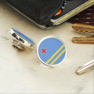 Aruba flag lapel pin