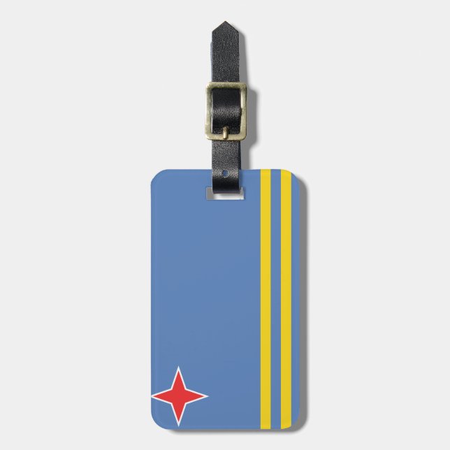 Aruba Flag Luggage Tag (Front Vertical)
