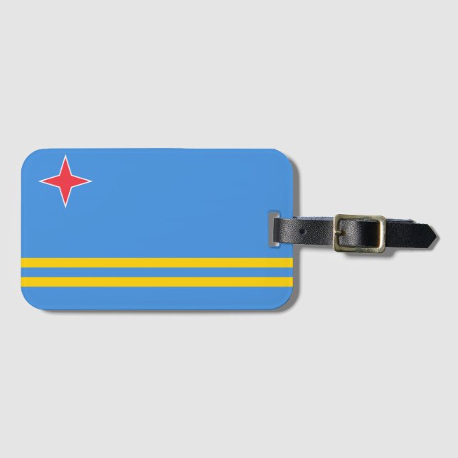 Aruba flag Luggage Tag (Front Horizontal)