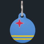 Aruba Flag Pet ID Tag<br><div class="desc">Search "wowsmiley" for more products like this one.</div>