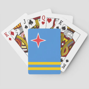 Aruba flag poker cards