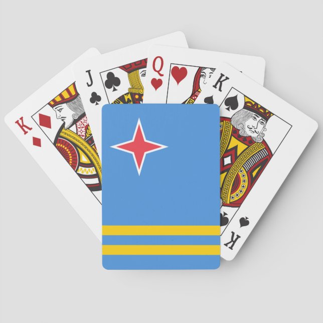 Aruba flag poker cards (Back)