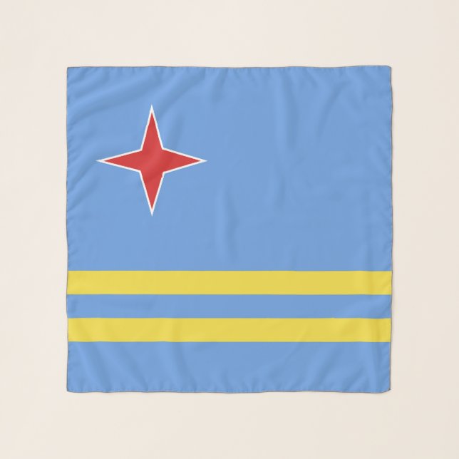 Aruba flag scarf (Front)