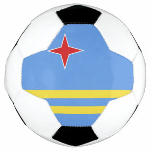 Aruba flag soccer ball