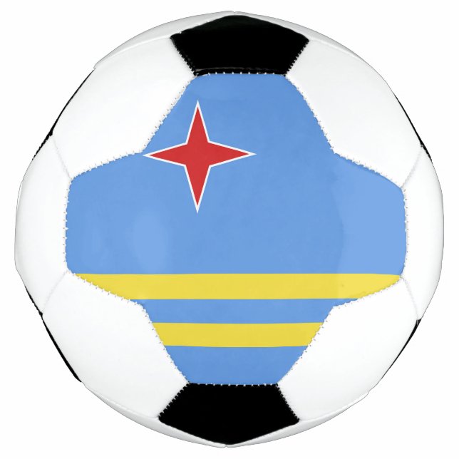 Aruba flag soccer ball (Front)