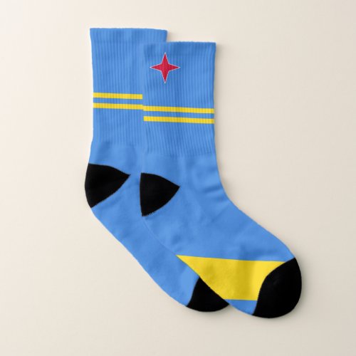 Aruba Flag Socks