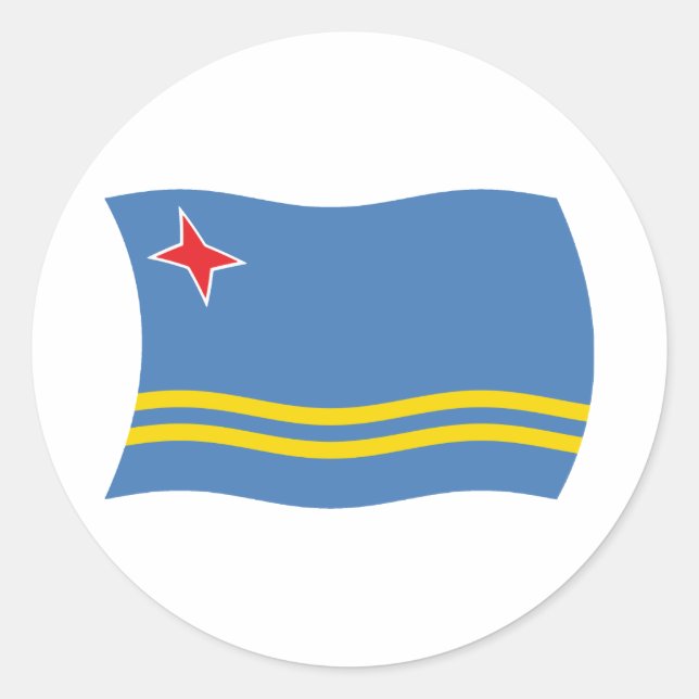 Aruba Flag Sticker (Front)