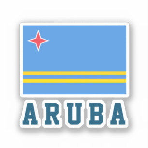 Aruba flag sticker
