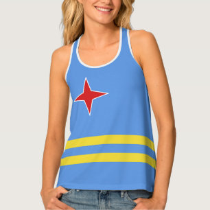 Aruba flag tank top