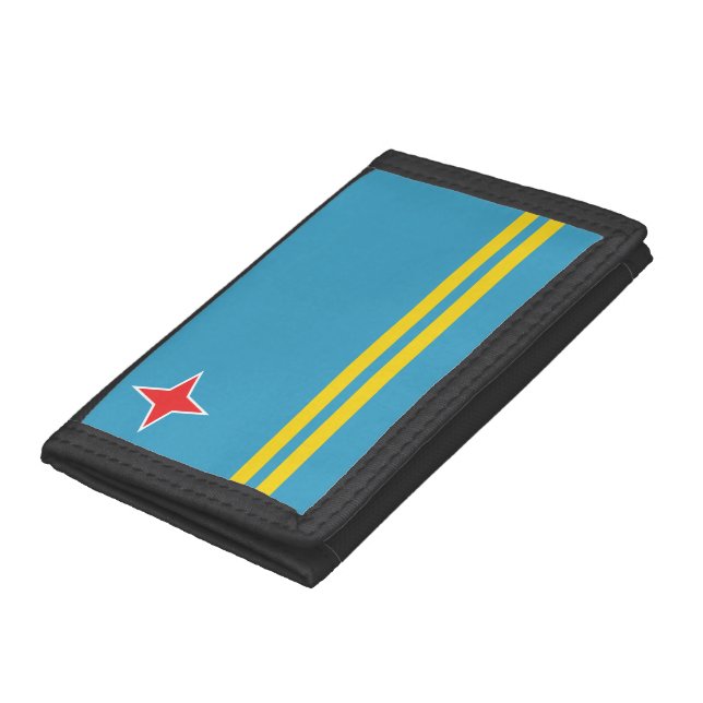 Aruba Flag Trifold Wallet (Bottom)