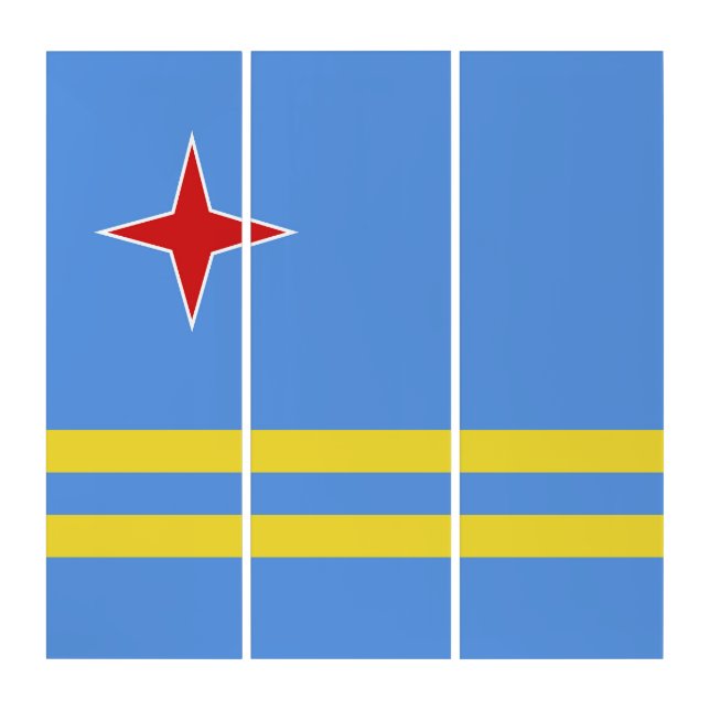 Aruba flag triptych (Front)