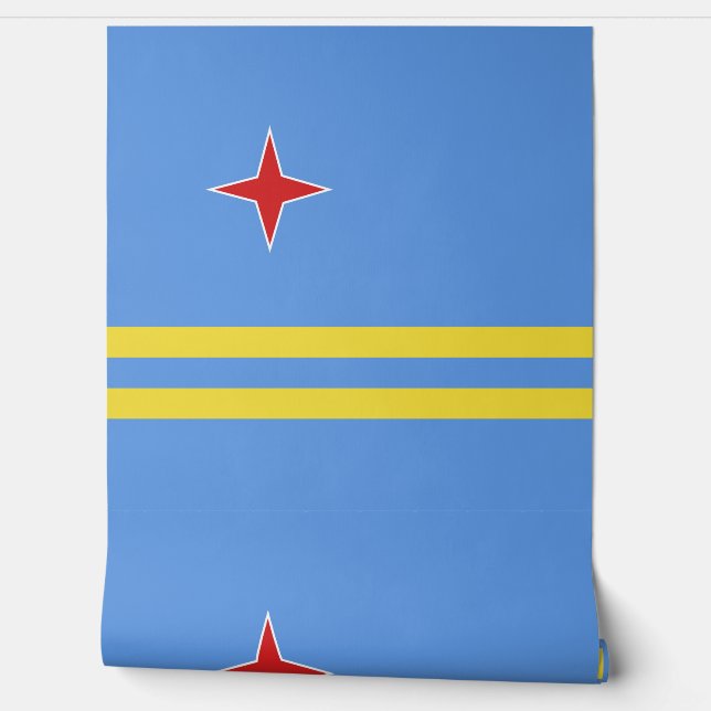 Aruba flag wallpaper  (Unrolling)