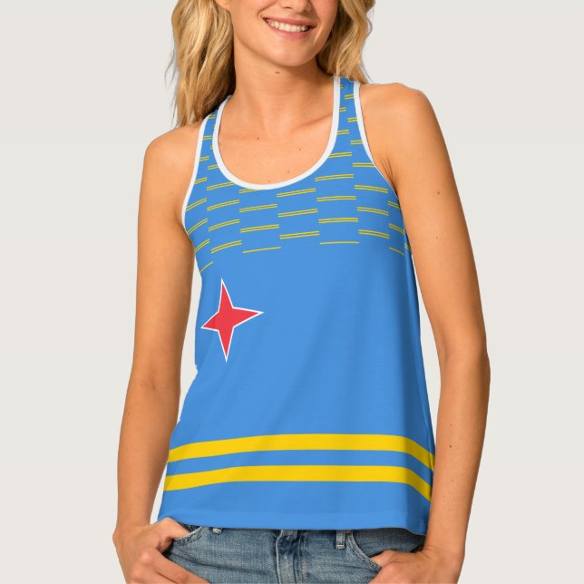 Aruba flag Women's Tank Top (Front)