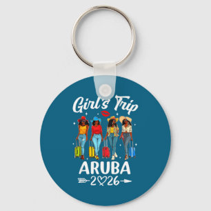 Aruba Girls Trip 2026 Birthday Keychain