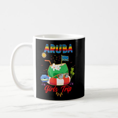 Aruba Girls Trip Weekends Vacation Group Matching  Coffee Mug