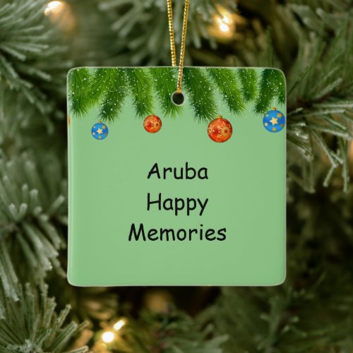 Aruba Holiday Ornament