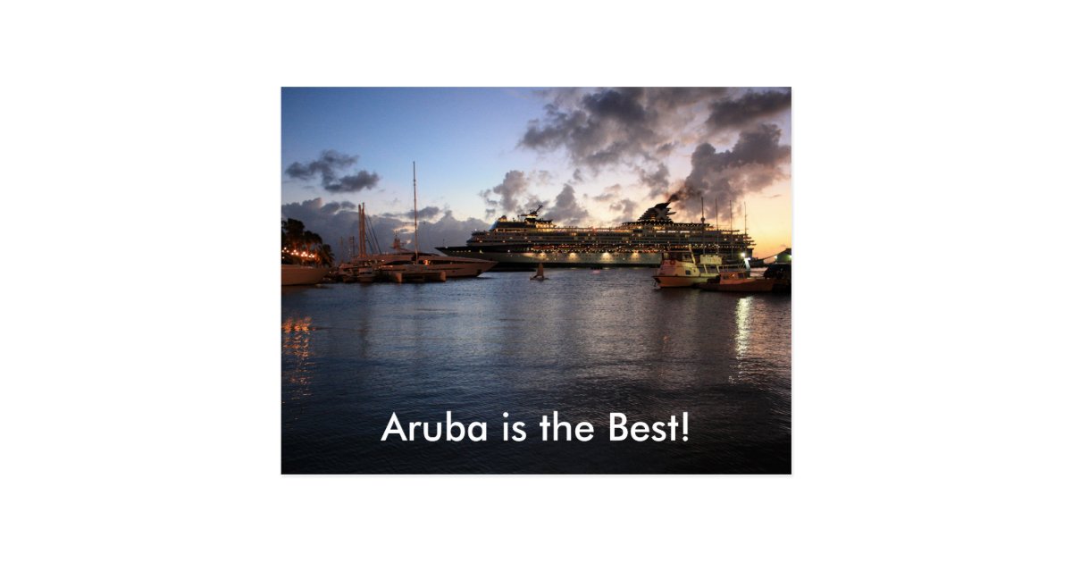 aruba is the best postcard zazzle com pregnancy christmas gifts