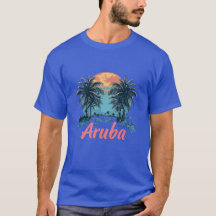Aruba Island Design (Version 2) - Basic Dark T-Shi