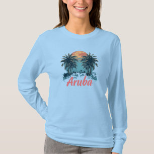 Aruba Island Design (Version 2) - Basic Long Sleev T-Shirt