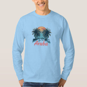 Aruba Island Design (Version 2) - Basic Long Sleev T-Shirt