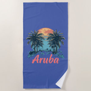 Aruba Island Design (Version 2) - Beach Towel