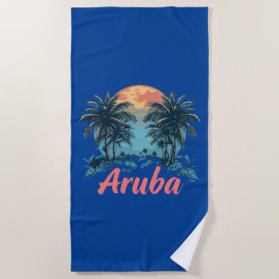 Aruba Island Design (Version 2) - Beach Towel