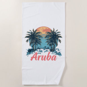 Aruba Island Design (Version 2) - Beach Towel