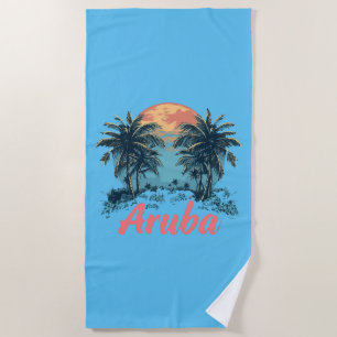 Aruba Island Design (Version 2) - Beach Towel