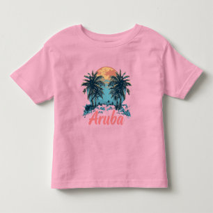 Aruba Island Design (Version 2) - Toddler Fine Jer T-shirt