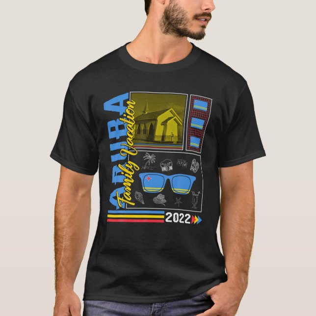 Aruba Island Family Vacation 2022 Travel Souvenir T-Shirt (Front)
