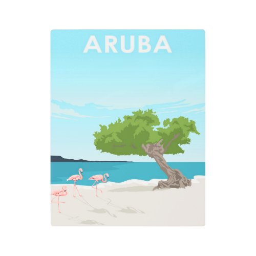 Aruba Island Travel Poster