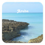 Aruba Landscape Square Sticker