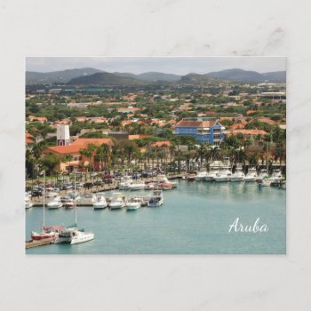 Aruba Marina Custom Postcard by CruiseReady at Zazzle