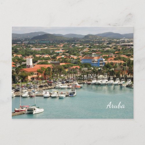 Aruba Marina Custom Postcard