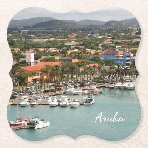 Aruba Marina Paper Coaster