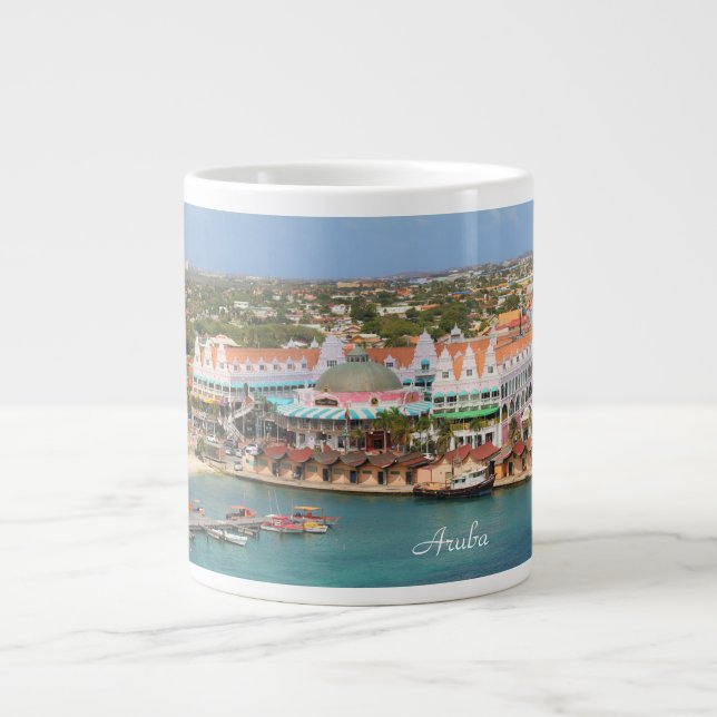 Aruba, Marina, Photography, Giant Coffee Mug (Front)