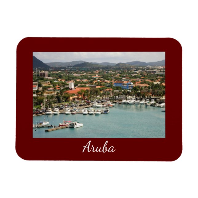 Aruba Marina Small Magnet (Horizontal)