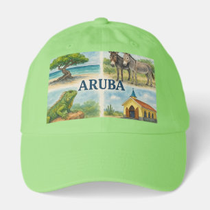 Aruba multiview watercolor hat