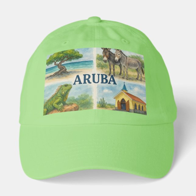 Aruba multiview watercolor hat (Front)