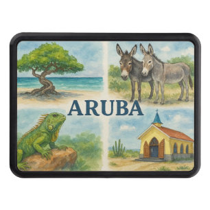 Aruba multiview watercolor hitch cover