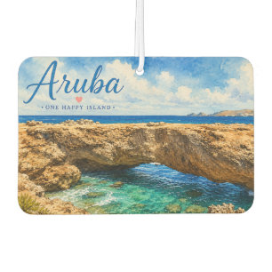 Aruba Natural Bridge rock formation Caribbean  Air Freshener