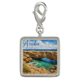 Aruba Natural Bridge rock formation Caribbean  Charm