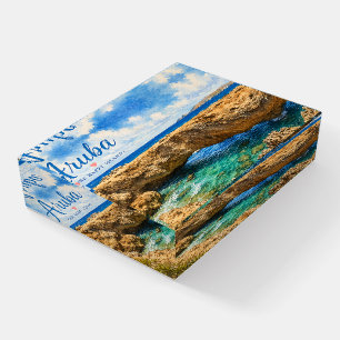 Aruba Natural Bridge rock formation Caribbean  Paperweight