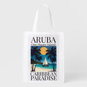 Aruba One Happy Island Grocery Bag