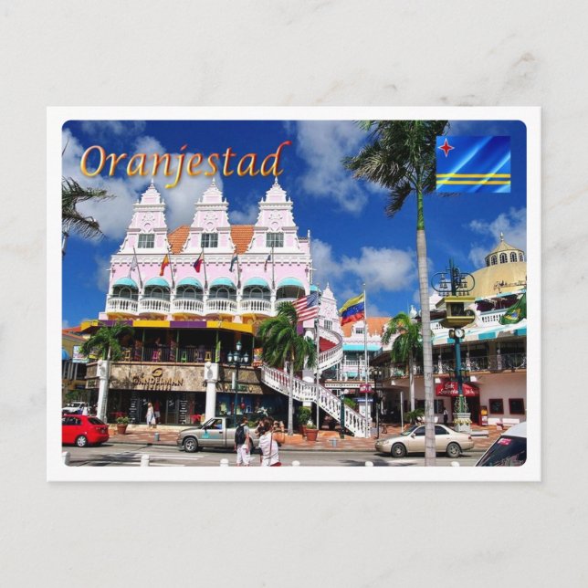 Aruba - Oranjestad - Royal Plaza - Postcard (Front)