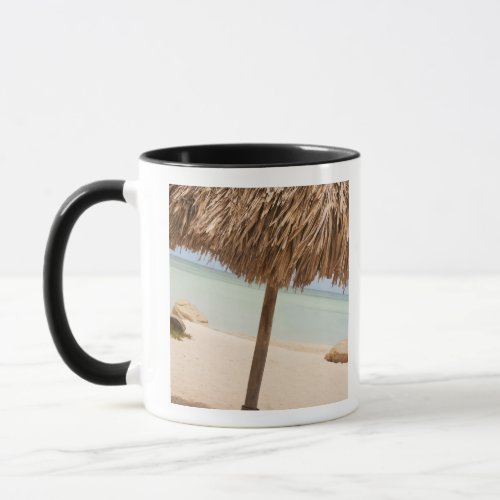Aruba palapa on beach mug