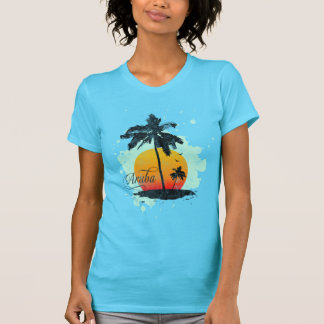 Aruba Palm Tree Silhouette T-Shirt