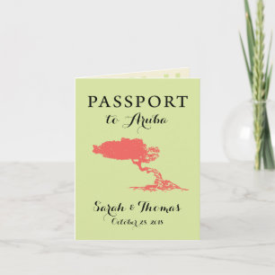 Aruba Passport   Save the Date Invitation
