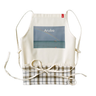 Aruba Rainbow Zazzle HEART Apron