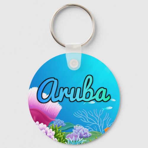 Aruba reef keychain